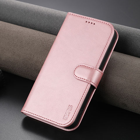 Custodia Portafoglio In Pelle Cover con Supporto YZ5 per Apple iPhone 14 Pro Max Oro Rosa