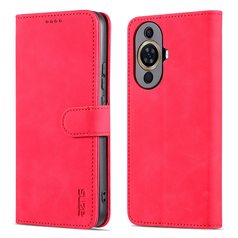 Custodia Portafoglio In Pelle Cover con Supporto YZ5 per Huawei Nova 11 Rosa Caldo