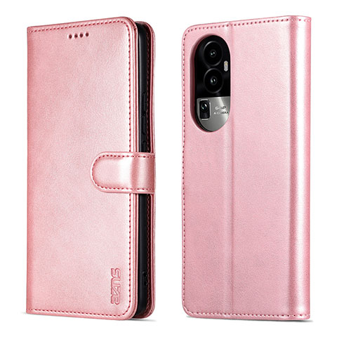 Custodia Portafoglio In Pelle Cover con Supporto YZ5 per Oppo Reno10 Pro+ Plus 5G Oro Rosa