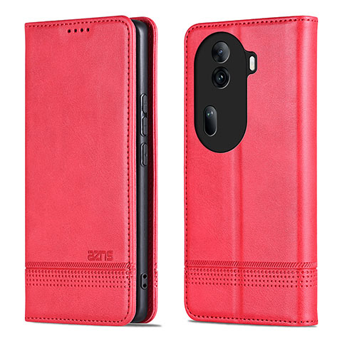 Custodia Portafoglio In Pelle Cover con Supporto YZ5 per Oppo Reno11 Pro 5G Rosa Caldo