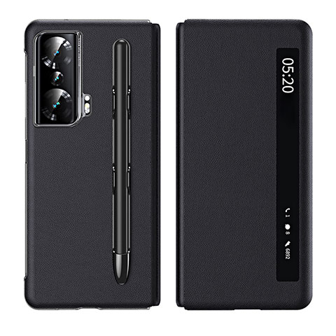 Custodia Portafoglio In Pelle Cover con Supporto ZL1 per Huawei Honor Magic Vs Ultimate 5G Nero