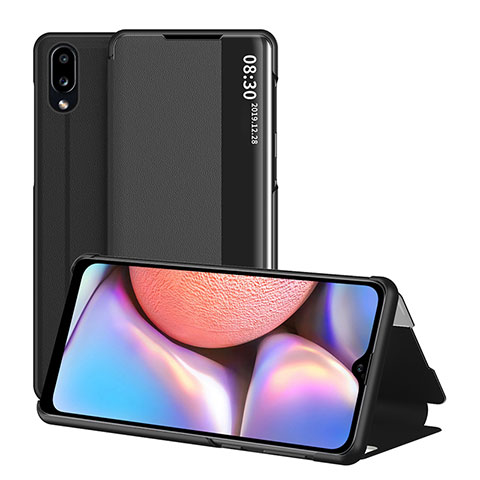 Custodia Portafoglio In Pelle Cover con Supporto ZL1 per Samsung Galaxy A10s Nero