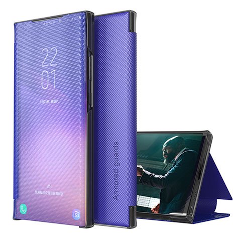 Custodia Portafoglio In Pelle Cover con Supporto ZL1 per Samsung Galaxy A30S Viola