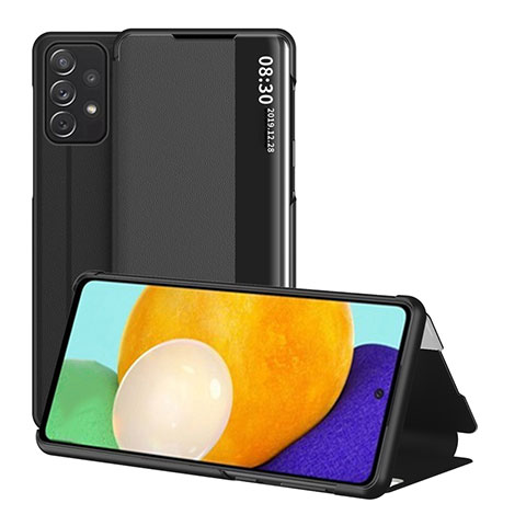 Custodia Portafoglio In Pelle Cover con Supporto ZL1 per Samsung Galaxy A52 4G Nero