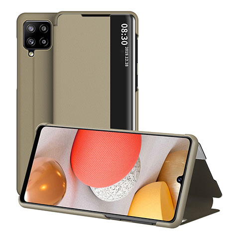 Custodia Portafoglio In Pelle Cover con Supporto ZL2 per Samsung Galaxy A42 5G Oro