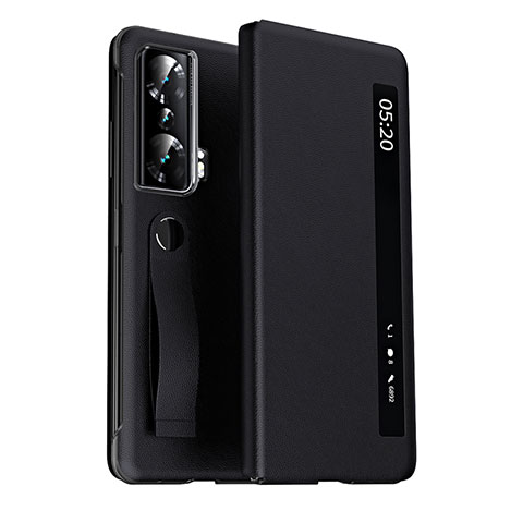 Custodia Portafoglio In Pelle Cover con Supporto ZL3 per Huawei Honor Magic Vs Ultimate 5G Nero