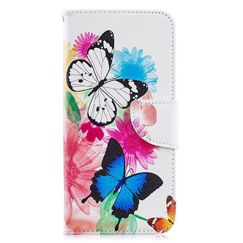 Custodia Portafoglio In Pelle Fantasia Modello Cover con Supporto B01F per Samsung Galaxy A20 Colorato