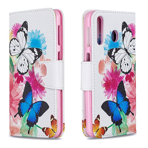 Custodia Portafoglio In Pelle Fantasia Modello Cover con Supporto B01F per Samsung Galaxy A40s Colorato