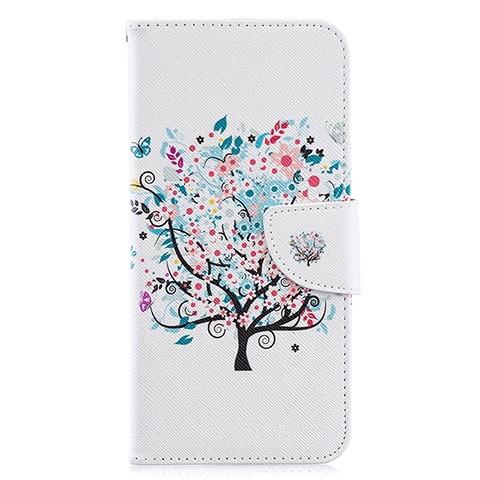 Custodia Portafoglio In Pelle Fantasia Modello Cover con Supporto B01F per Samsung Galaxy A70S Bianco