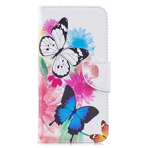 Custodia Portafoglio In Pelle Fantasia Modello Cover con Supporto B01F per Samsung Galaxy M10 Colorato