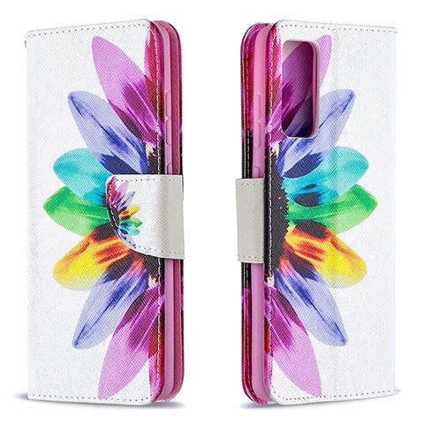 Custodia Portafoglio In Pelle Fantasia Modello Cover con Supporto B01F per Samsung Galaxy S20 FE 4G Multicolore