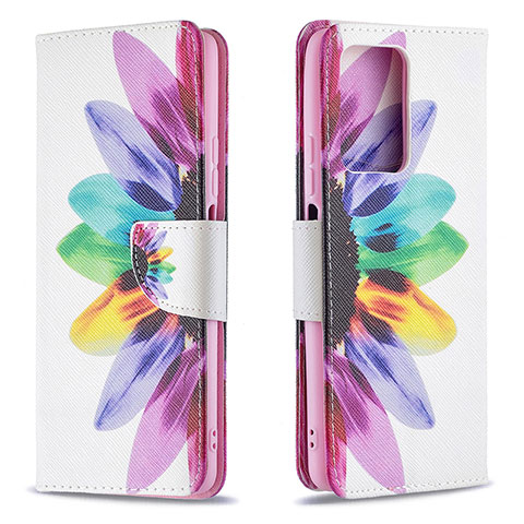 Custodia Portafoglio In Pelle Fantasia Modello Cover con Supporto B01F per Xiaomi Mi 11T 5G Multicolore