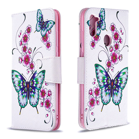 Custodia Portafoglio In Pelle Fantasia Modello Cover con Supporto B03F per Samsung Galaxy A11 Colorato