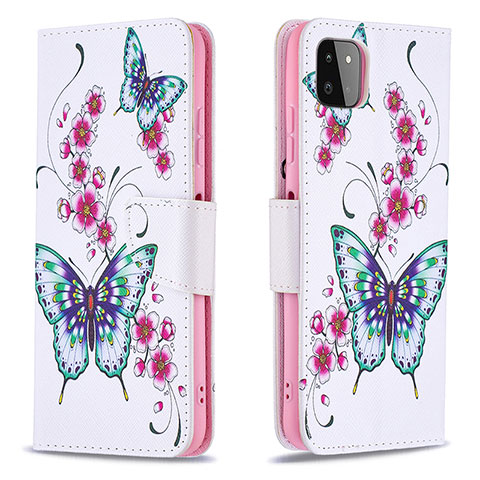 Custodia Portafoglio In Pelle Fantasia Modello Cover con Supporto B03F per Samsung Galaxy A22s 5G Colorato