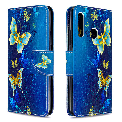 Custodia Portafoglio In Pelle Fantasia Modello Cover con Supporto B03F per Samsung Galaxy A70E Cielo Blu