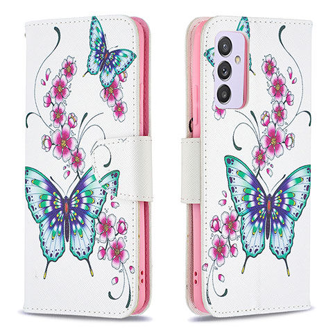 Custodia Portafoglio In Pelle Fantasia Modello Cover con Supporto B03F per Samsung Galaxy Quantum2 5G Colorato