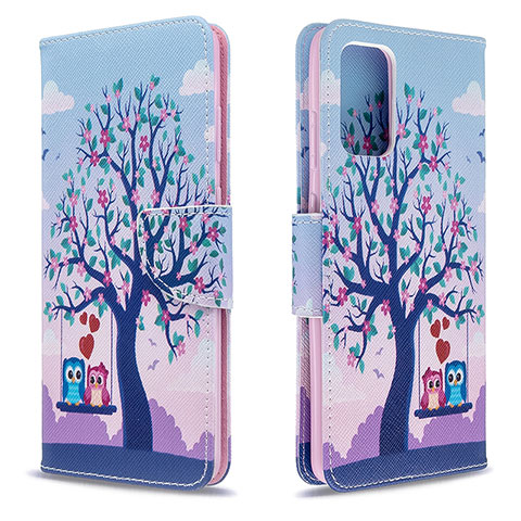 Custodia Portafoglio In Pelle Fantasia Modello Cover con Supporto B03F per Samsung Galaxy S20 5G Lavanda