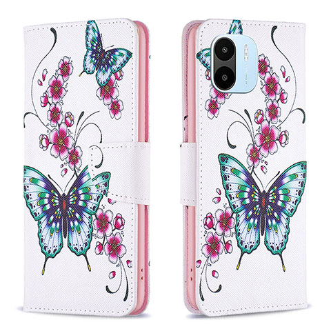 Custodia Portafoglio In Pelle Fantasia Modello Cover con Supporto B03F per Xiaomi Redmi A2 Colorato