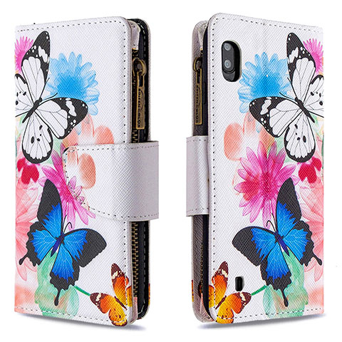 Custodia Portafoglio In Pelle Fantasia Modello Cover con Supporto B04F per Samsung Galaxy A10 Colorato