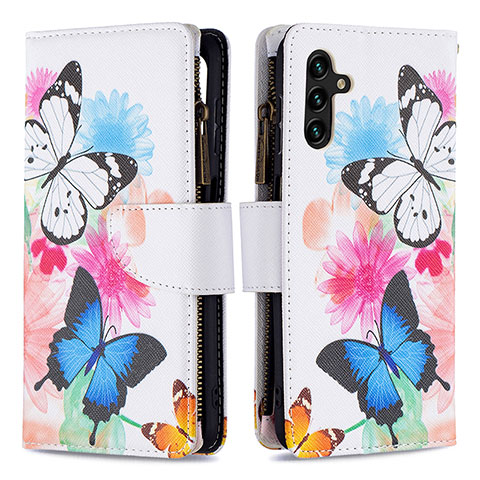 Custodia Portafoglio In Pelle Fantasia Modello Cover con Supporto B04F per Samsung Galaxy A13 5G Colorato