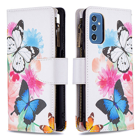 Custodia Portafoglio In Pelle Fantasia Modello Cover con Supporto B04F per Samsung Galaxy M52 5G Colorato