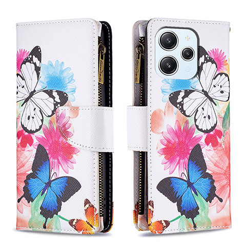 Custodia Portafoglio In Pelle Fantasia Modello Cover con Supporto B04F per Xiaomi Redmi 12 4G Colorato