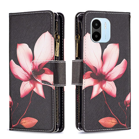 Custodia Portafoglio In Pelle Fantasia Modello Cover con Supporto B04F per Xiaomi Redmi A2 Plus Rosso