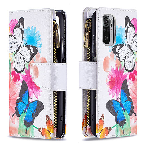 Custodia Portafoglio In Pelle Fantasia Modello Cover con Supporto B04F per Xiaomi Redmi Note 10S 4G Colorato