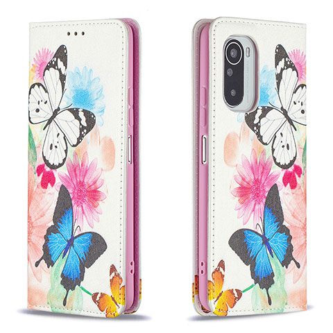 Custodia Portafoglio In Pelle Fantasia Modello Cover con Supporto B05F per Xiaomi Mi 11X Pro 5G Colorato