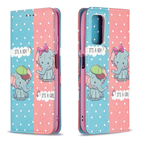 Custodia Portafoglio In Pelle Fantasia Modello Cover con Supporto B05F per Xiaomi Poco M3 Colorato