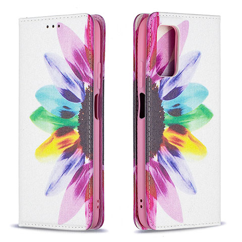 Custodia Portafoglio In Pelle Fantasia Modello Cover con Supporto B05F per Xiaomi Poco M3 Multicolore