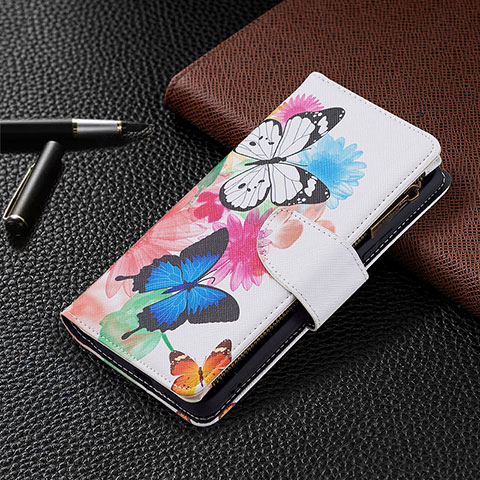 Custodia Portafoglio In Pelle Fantasia Modello Cover con Supporto BF3 per Xiaomi Redmi Note 10 Pro Max Colorato