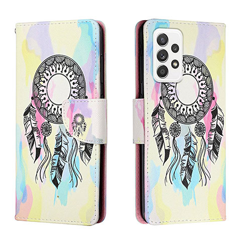 Custodia Portafoglio In Pelle Fantasia Modello Cover con Supporto H01X per Samsung Galaxy A33 5G Colorato