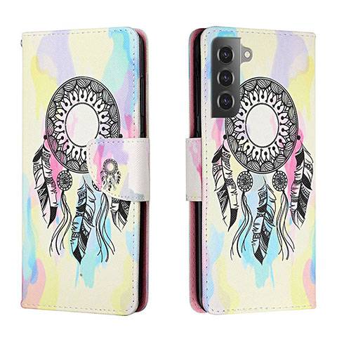 Custodia Portafoglio In Pelle Fantasia Modello Cover con Supporto H01X per Samsung Galaxy S23 5G Colorato