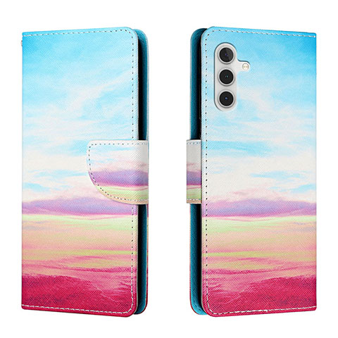 Custodia Portafoglio In Pelle Fantasia Modello Cover con Supporto H02X per Samsung Galaxy A04s Colorato