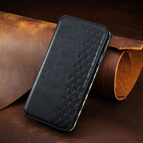 Custodia Portafoglio In Pelle Fantasia Modello Cover con Supporto H14 per Apple iPhone 14 Pro Nero