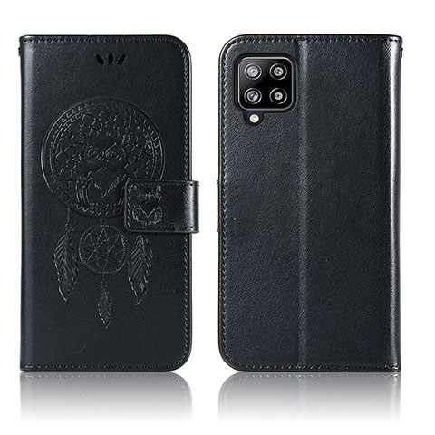 Custodia Portafoglio In Pelle Fantasia Modello Cover con Supporto JX1 per Samsung Galaxy A22 4G Nero