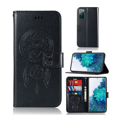 Custodia Portafoglio In Pelle Fantasia Modello Cover con Supporto JX1 per Samsung Galaxy S20 Lite 5G Nero