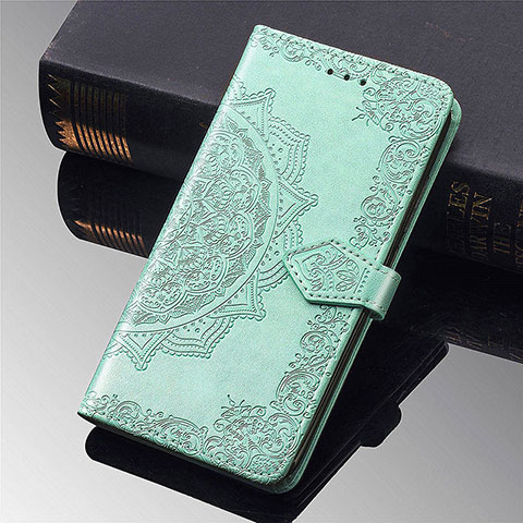 Custodia Portafoglio In Pelle Fantasia Modello Cover con Supporto L02 per Xiaomi Mi 11 Lite 5G Verde