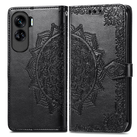 Custodia Portafoglio In Pelle Fantasia Modello Cover con Supporto per Huawei Honor 90 Lite 5G Nero