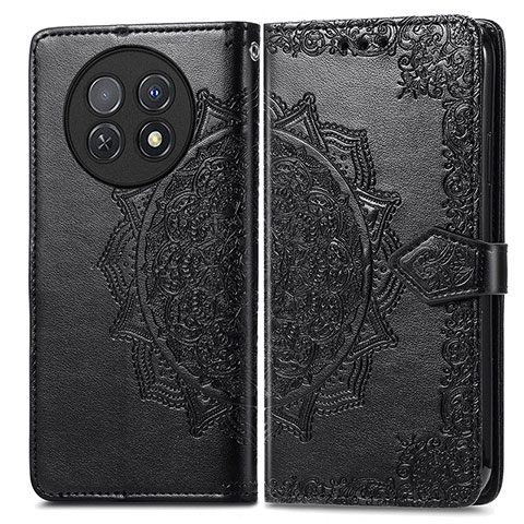 Custodia Portafoglio In Pelle Fantasia Modello Cover con Supporto per Huawei Nova Y91 Nero