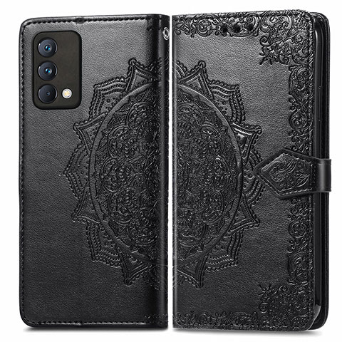 Custodia Portafoglio In Pelle Fantasia Modello Cover con Supporto per Realme GT Master 5G Nero