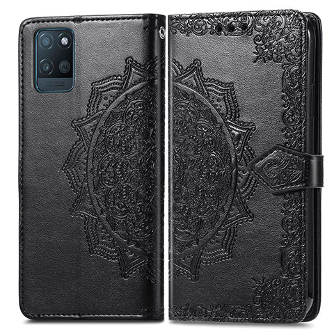 Custodia Portafoglio In Pelle Fantasia Modello Cover con Supporto per Realme V11 5G Nero