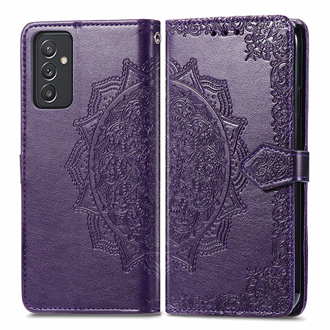 Custodia Portafoglio In Pelle Fantasia Modello Cover con Supporto per Samsung Galaxy A05s Viola