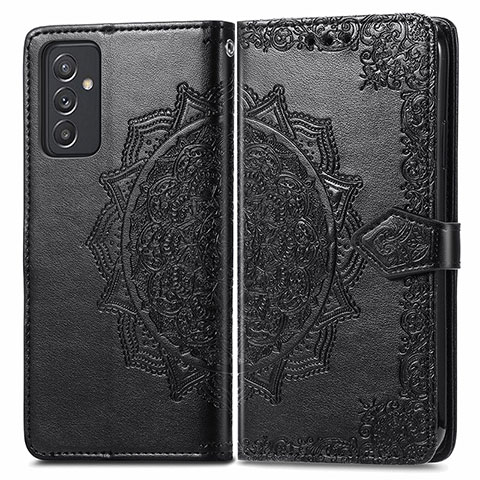 Custodia Portafoglio In Pelle Fantasia Modello Cover con Supporto per Samsung Galaxy A15 LTE Nero