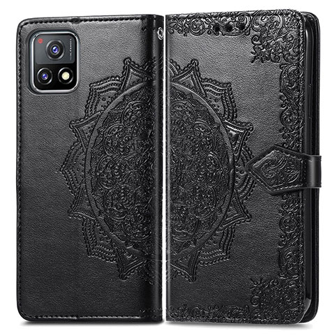 Custodia Portafoglio In Pelle Fantasia Modello Cover con Supporto per Vivo Y31s 5G Nero