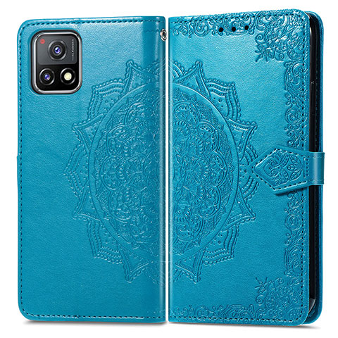 Custodia Portafoglio In Pelle Fantasia Modello Cover con Supporto per Vivo Y52s 5G Blu