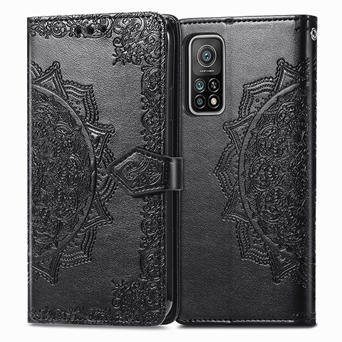 Custodia Portafoglio In Pelle Fantasia Modello Cover con Supporto per Xiaomi Mi 10T Pro 5G Nero