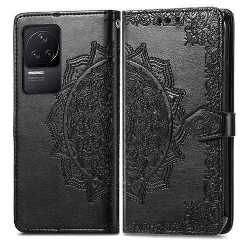 Custodia Portafoglio In Pelle Fantasia Modello Cover con Supporto per Xiaomi Redmi K50 5G Nero