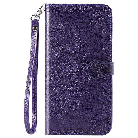 Custodia Portafoglio In Pelle Fantasia Modello Cover con Supporto S05D per Samsung Galaxy A11 Viola